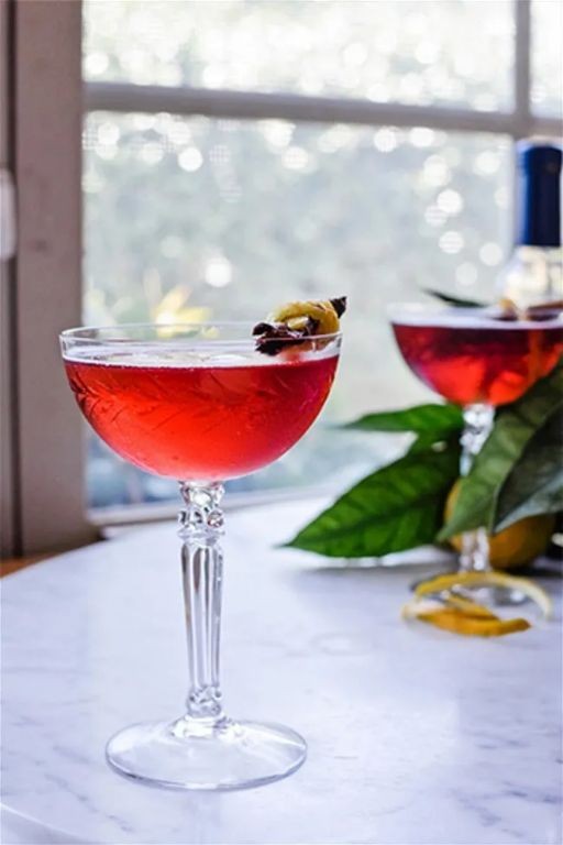Pomegranate Sidecar
