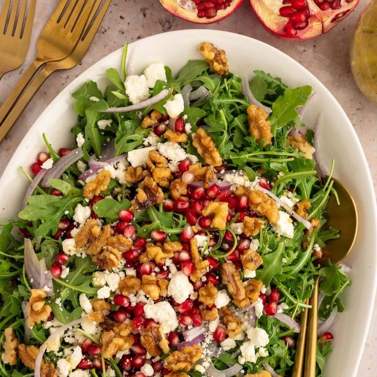 Pomegranate and Feta Breakfast Salad