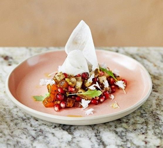 Pomegranate and Mint Shrimp Ceviche