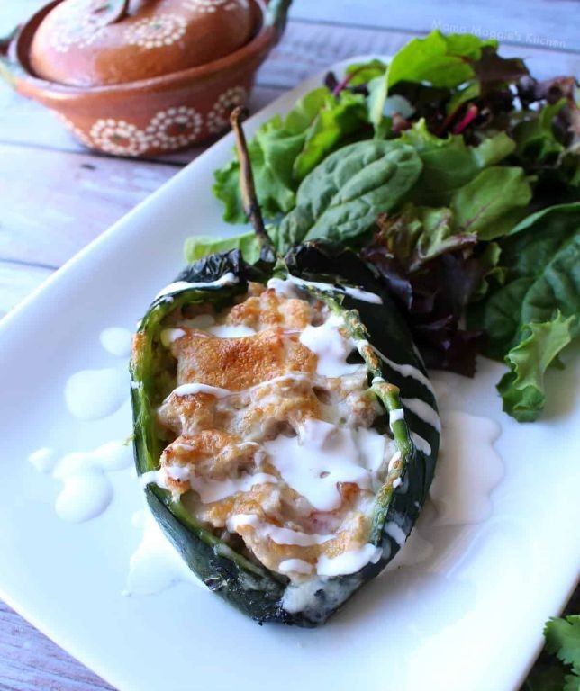 Pork Carnitas Chile Relleno