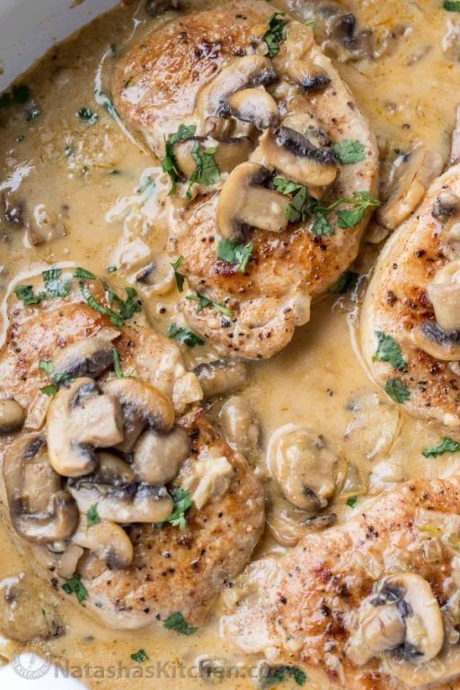 Pork Chops with Creamy Mushroom Sauce