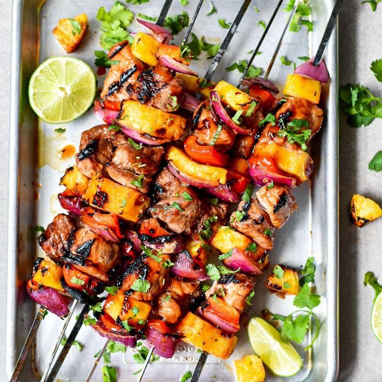 Pork Loin and Pineapple Skewers