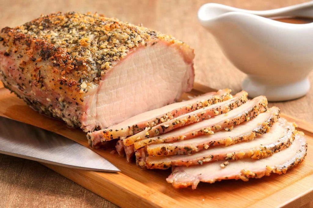 Pork Loin with Herb Crust