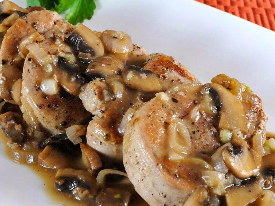 Pork Loin with Mushroom Sauce