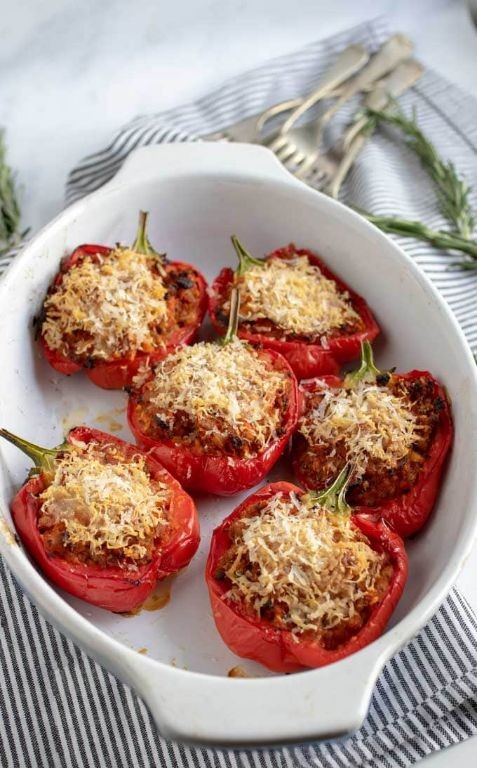 Pork Stuffed Bell Peppers