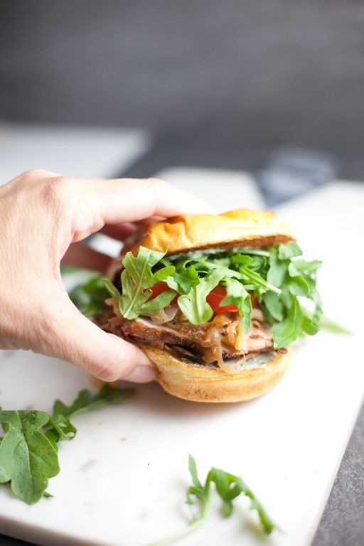 Pork Tenderloin Sandwich with Chipotle Mayo
