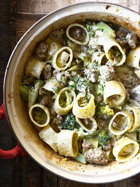 Pork and Broccoli Alfredo