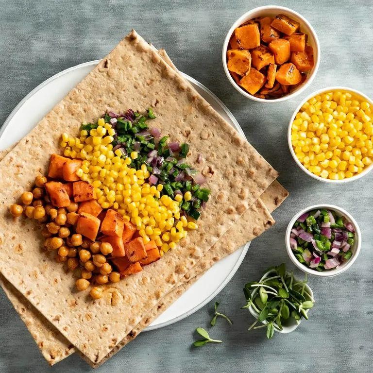 Potato and Chickpea Summer Wraps