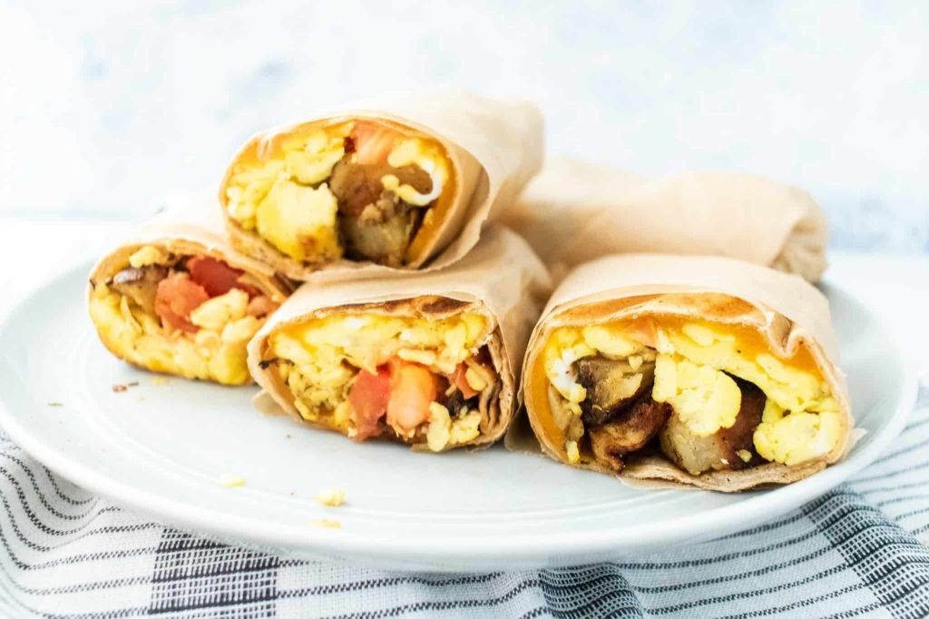 Potato and Egg Breakfast Burritos