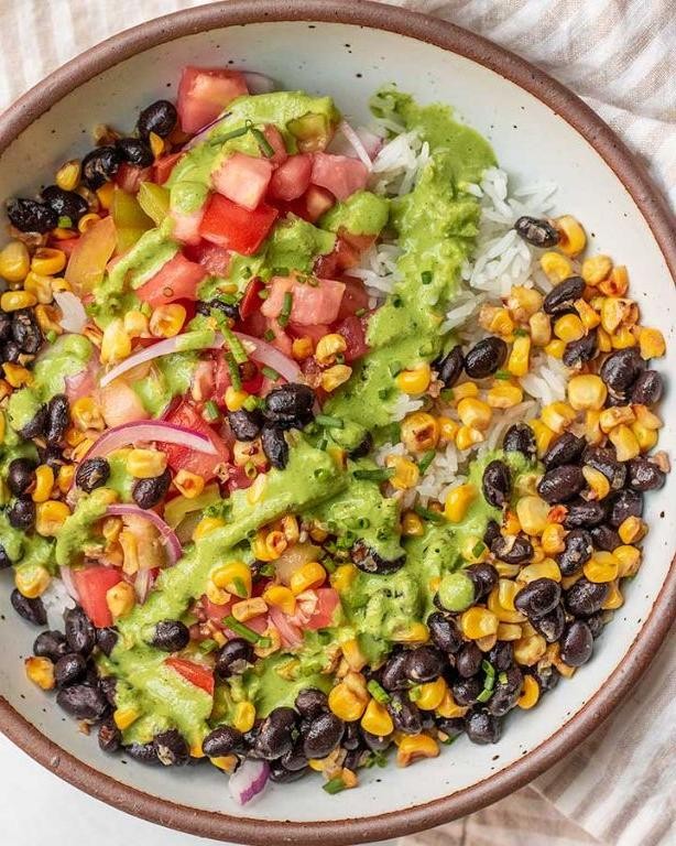 Pre-Cooked Rice and Black Bean Bowl