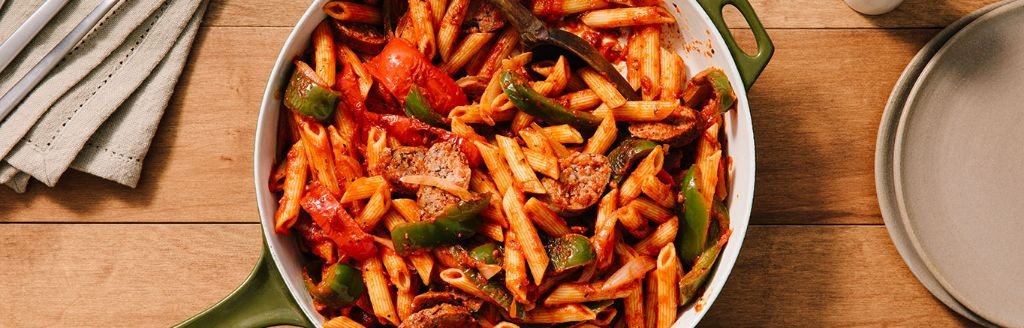 Prego Sausage and Peppers Pasta
