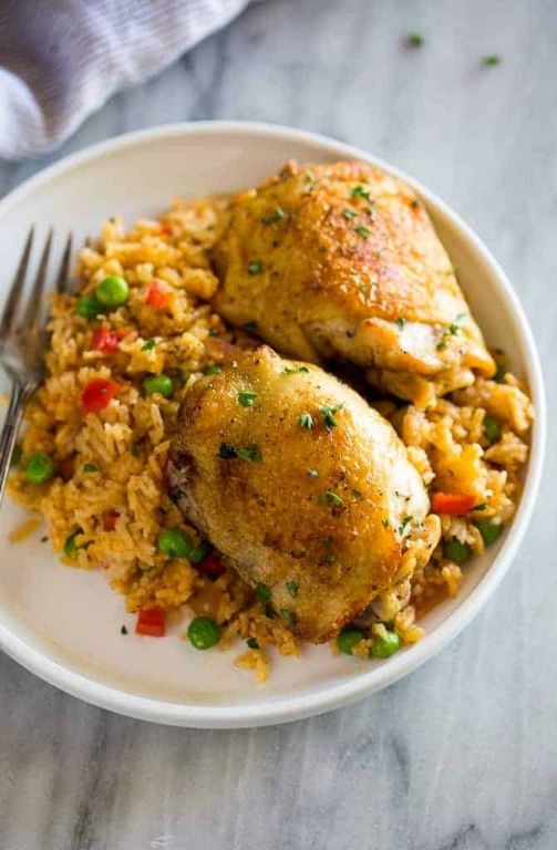 Pressure Cooker Chicken and Rice Pilaf