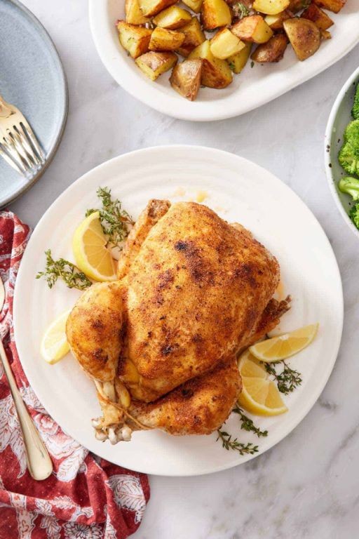 Pressure Cooker Lemon Herb Whole Chicken