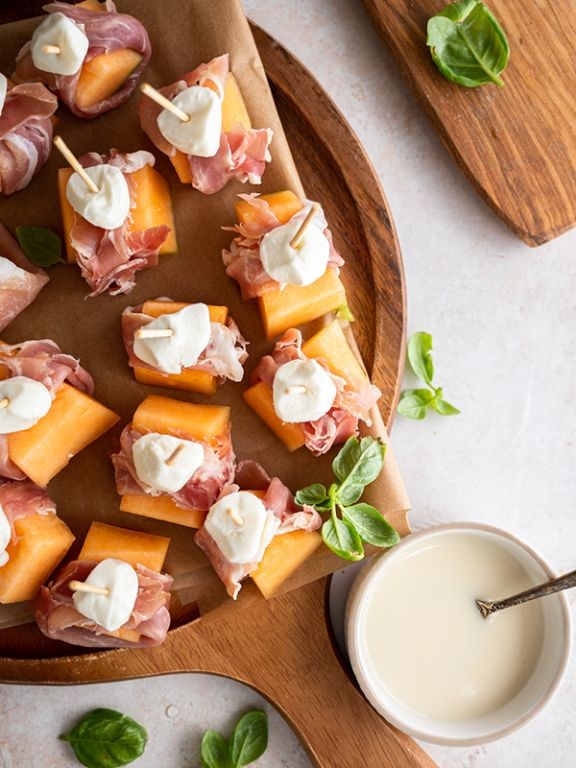Prosciutto and Melon Bites
