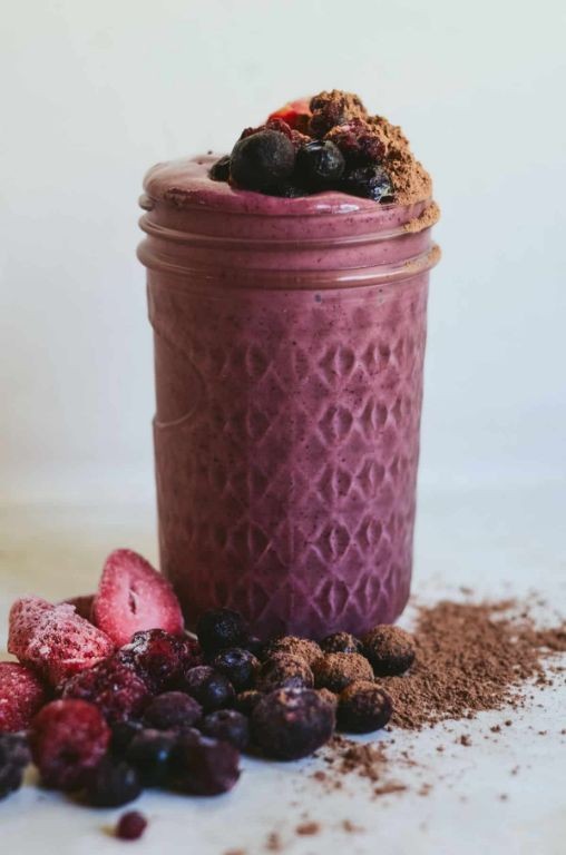 Protein-Packed Chocolate Berry Smoothie