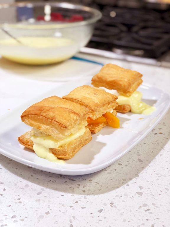 Puff Pastry Banana Cream Pie