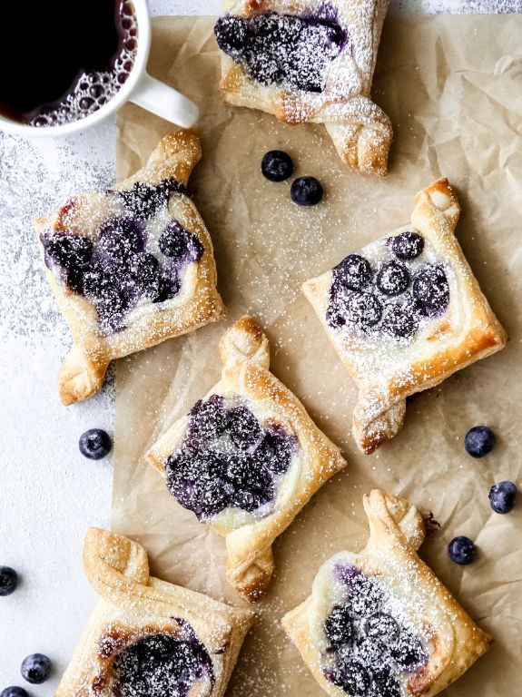 Puff Pastry Blueberry Danish