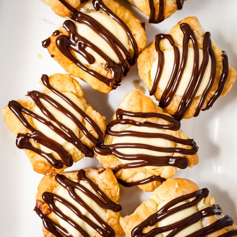 Puff Pastry Chocolate Eclairs