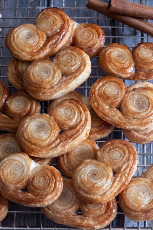 Puff Pastry Palmiers with Sugar