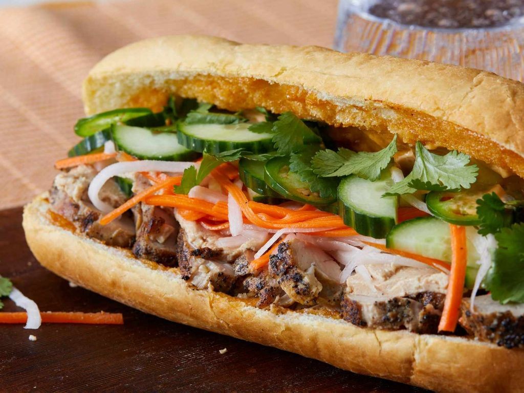 Pulled Pork Banh Mi Sandwich