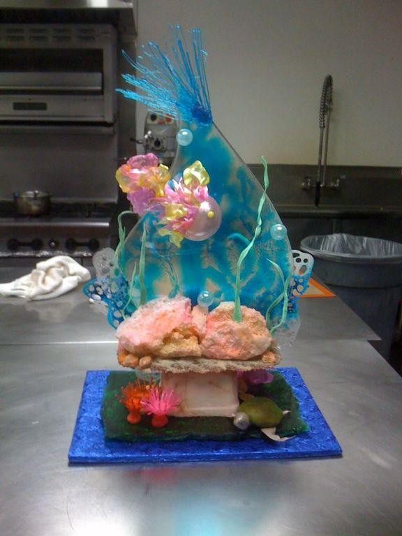 Pulled Sugar Coral for Ocean-Themed Desserts