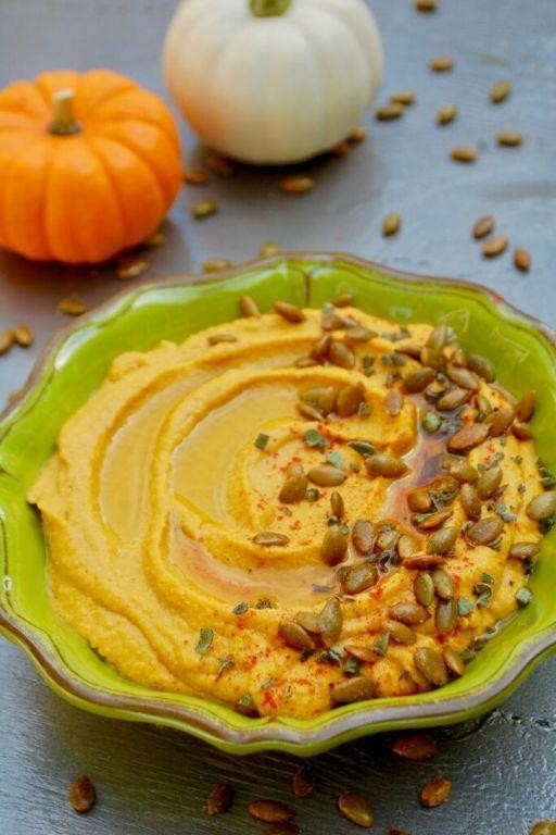 Pumpkin Hummus with Toasted Pepitas
