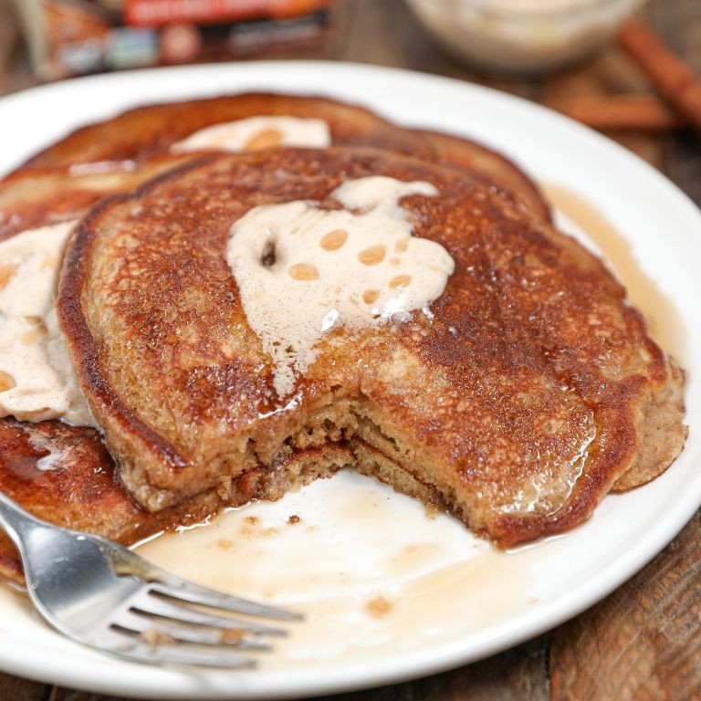 Pumpkin Pancakes with Honey Butter
