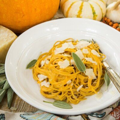 Pumpkin Sage Alfredo with Konjac Noodles