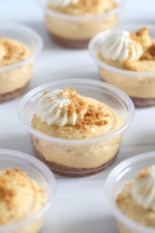 Pumpkin Spice Dessert Shells