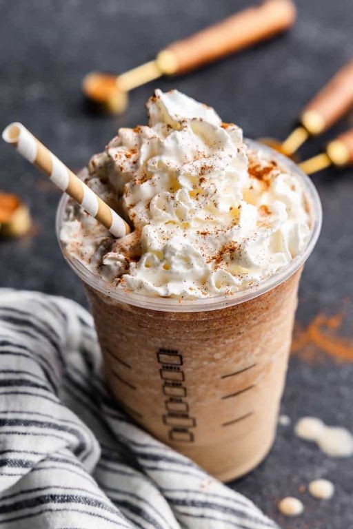 Pumpkin Spice Frappé with Whipped Cream