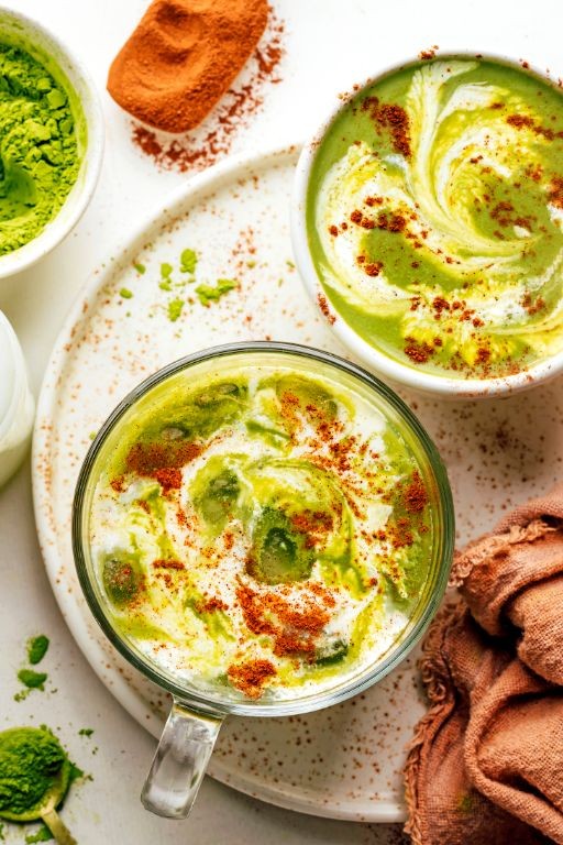 Pumpkin Spice Matcha Latte
