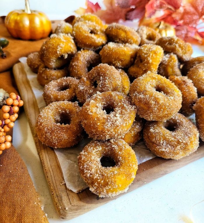Pumpkin Spice Mini Donuts