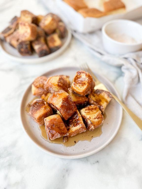Pumpkin Spice Torrejas with Maple Drizzle