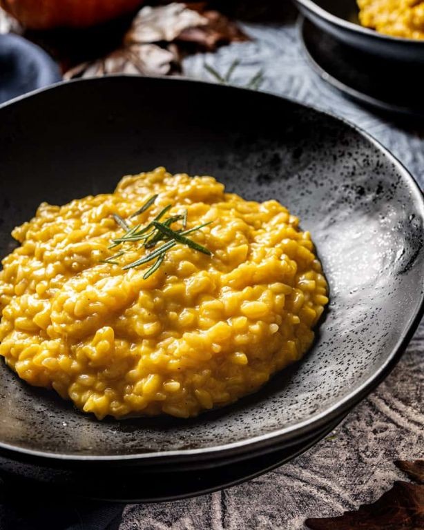 Pumpkin and Rosemary Risotto