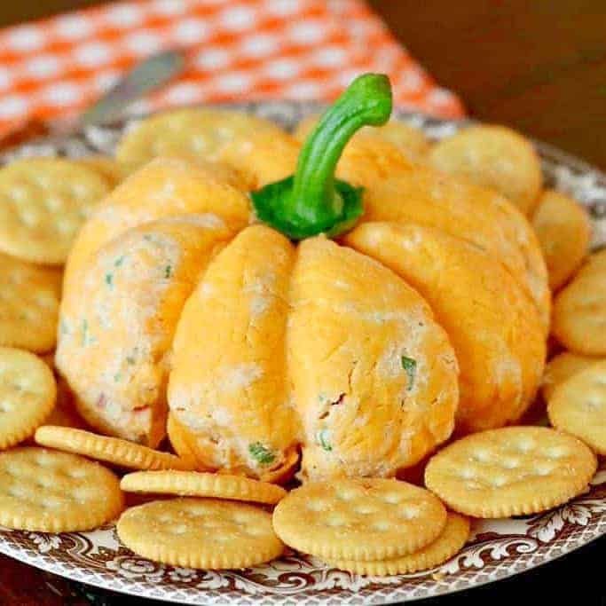 Pumpkin-Shaped Cheese Ball