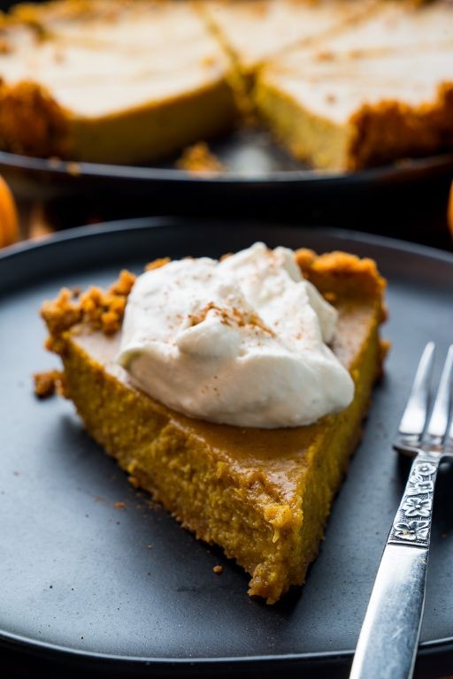 Pumpkin-Squash Pie with Ginger Snap Crust