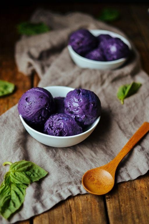 Purple Basil Ice Cream