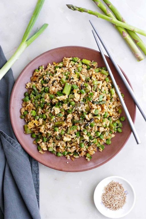 Quick Asparagus Fried Rice