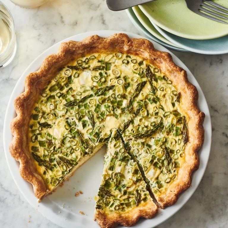 Quick Asparagus Quiche
