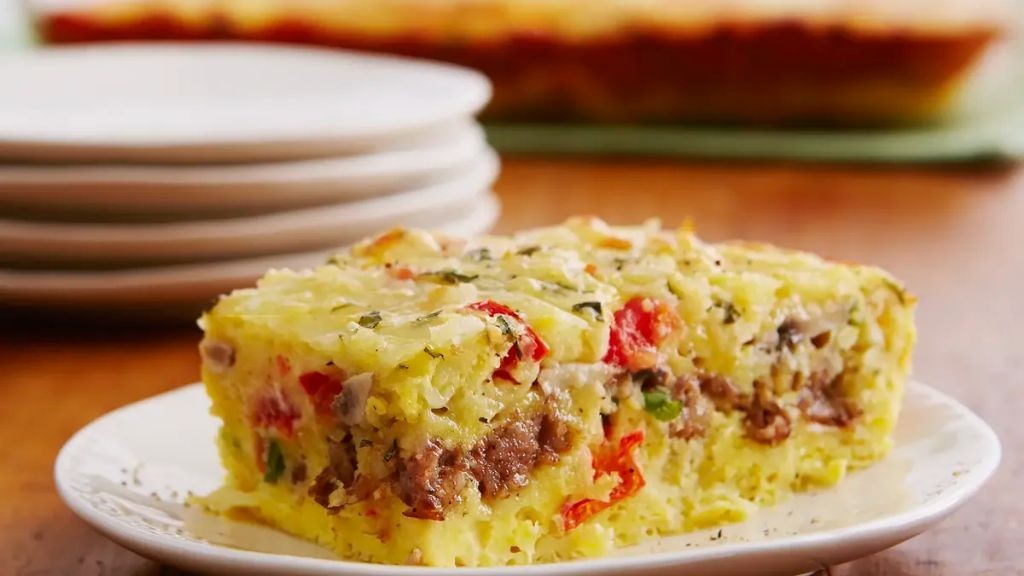 Quick Cheesy Sausage and Egg Breakfast Casserole