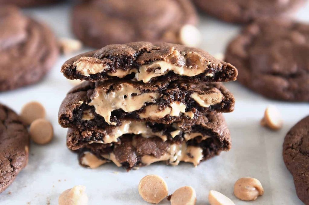 Quick Chocolate Peanut Butter Cookies