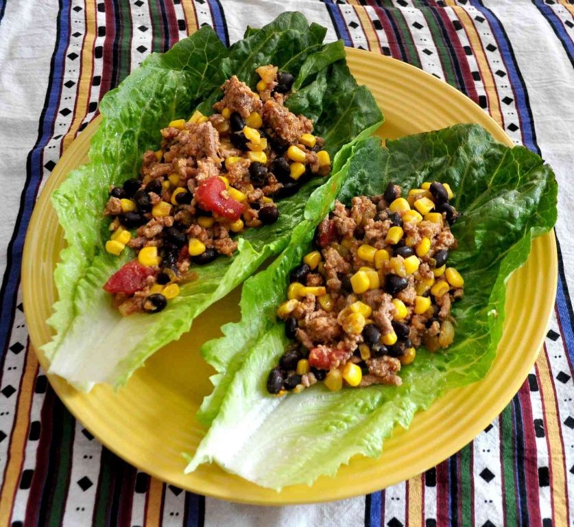 Quick Gluten Free Taco Lettuce Wraps