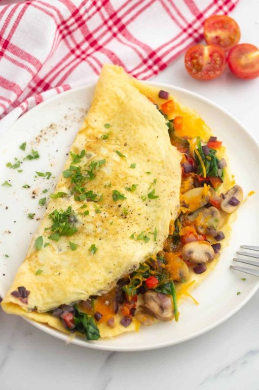 Quick Omelette with Veggies