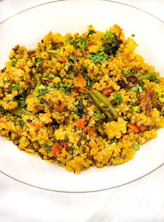 Quinoa Biryani for Health Enthusiasts