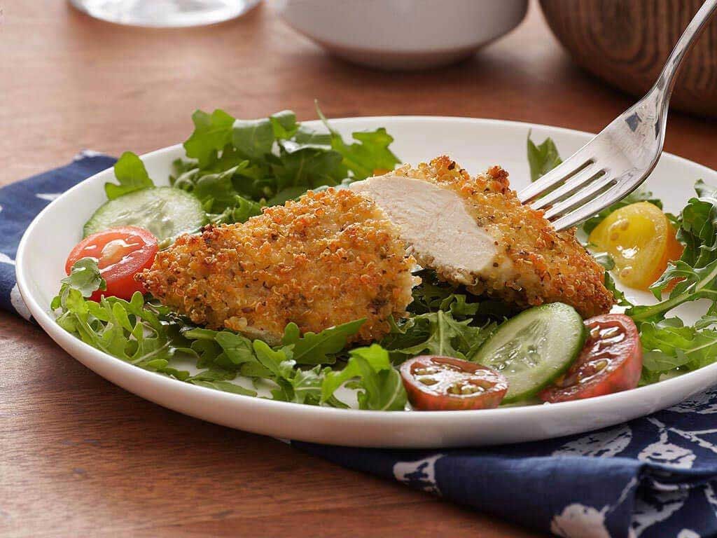 Quinoa Crusted Chicken Cutlets