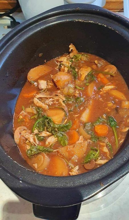 Rabbit and Leek Slow Cooker Soup