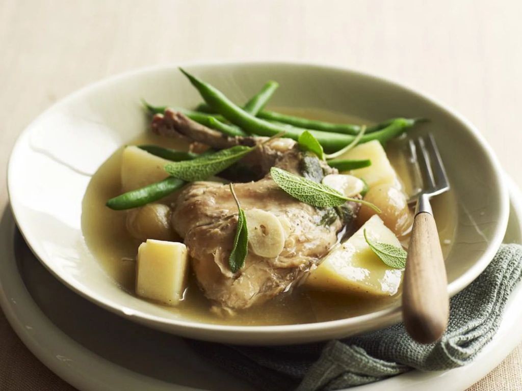 Rabbit and Sweet Potato Slow Cooker Dish
