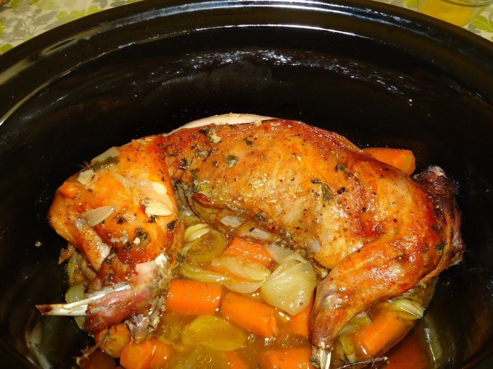 Rabbit and Vegetable Slow Cooker Medley