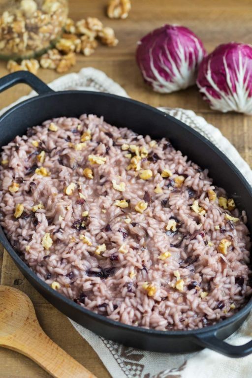 Radicchio and Walnut Risotto