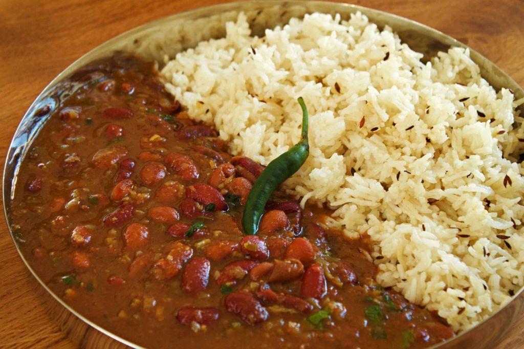 Rajma Masala and Rice